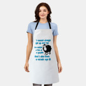 Schwarze Schafe Schürze (Getragen)