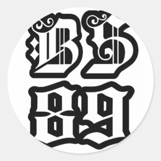 Schwarze Schafe seit 89 Aufklebern Runder Aufkleber