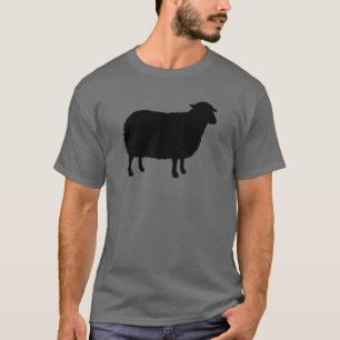 Schwarze Schafe Silhouette T-Shirt