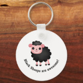 Schwarze Schafe sind phantastisch Schlüsselanhänger (Vorderseite)