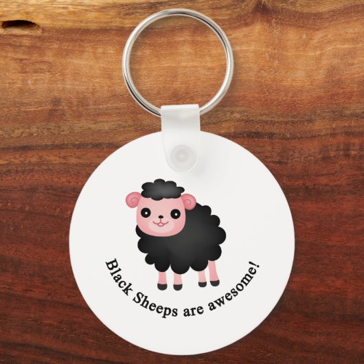 Schwarze Schafe sind phantastisch Schlüsselanhänger (Vorderseite)