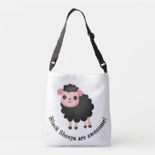 Schwarze Schafe sind phantastisch Tragetaschen Mit Langen Trägern (Rückseite)
