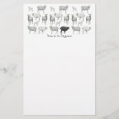 Schwarze Schafe stationär Briefpapier (Vorderseite)