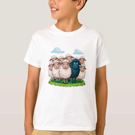 Schwarze Schafe T-Shirt (Vorderseite)