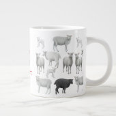 Schwarze Schafe trauen sich, verschiedene Jumbo-Tasse (Rechts)