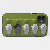 Schwarze Schafe, weiße Schafe fünf Case-Mate iPhone Hülle (Rückseite (Horizontal))