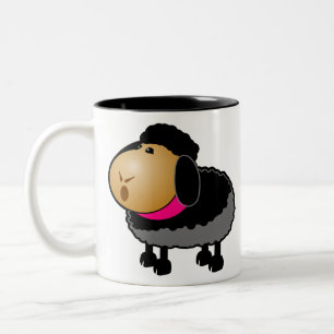 Schwarze Schafe Zweifarbige Tasse