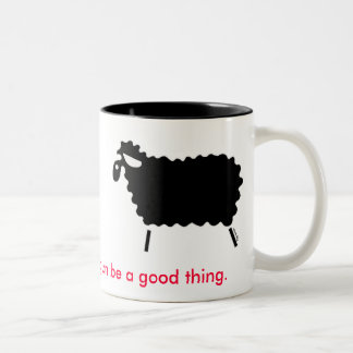Schwarze Schafe Zweifarbige Tasse
