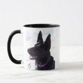Schwarze Schäferhund-Tasse Tasse (Links)