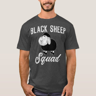 Schwarze Schaftruppe Lustiges Schwarzes Schaf T-Shirt