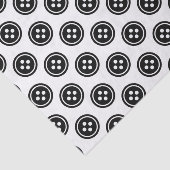 Schwarze Schaltfläche Seidenpapier (Ausschnitt)