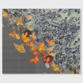 SCHWARZE SCHALTFLÄCHEN UND LASENSCHALTFLÄCHE GESCHENKPAPIER (Flach)