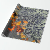 SCHWARZE SCHALTFLÄCHEN UND LASENSCHALTFLÄCHE GESCHENKPAPIER (Ungerollt)