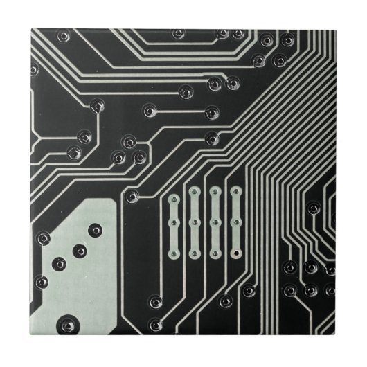 Schwarze Schalttafel der Technologie Fliese (Vorderseite)