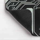Schwarze Schalttafel der Technologie Mousepad (Ecke)