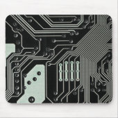 Schwarze Schalttafel der Technologie Mousepad (Vorne)