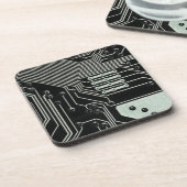 Schwarze Schalttafel der Technologie Untersetzer (Linke Seite)