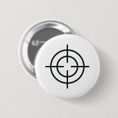 schwarze Scharfschützequerlinienikone Button (Vorne & Hinten)