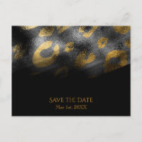 Schwarze Schatten & Leopard Print Exotic Chic