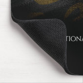 Schwarze Schatten & Leopardenprint Exotischer Chic Mousepad (Ecke)