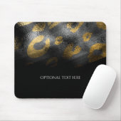 Schwarze Schatten & Leopardenprint Exotischer Chic Mousepad (Mit Mouse)