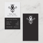 Schwarze Scheren Visitenkarte (Vorne/Hinten)