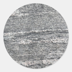 Schwarze Schicht Sediment Rock Oberfläche Runder Aufkleber