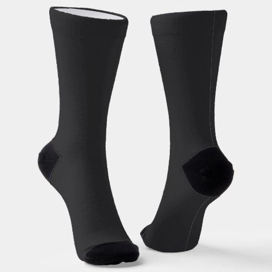 Schwarze Schiefer Socken (Gewinkelt)