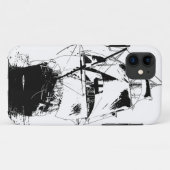 Schwarze Schiffs-Silhouette Case-Mate iPhone Hülle (Rückseite (Horizontal))
