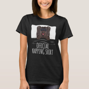 Schwarze Schlafmaske Skye Terrier Offiziell Nappin T-Shirt
