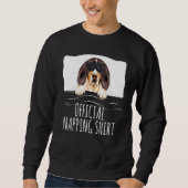 Schwarze Schlafmaske Treeing Walker Coonhound Offi Sweatshirt (Vorderseite)