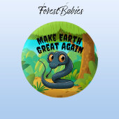 Schwarze Schlange, die Erde wieder groß machen, Um Button