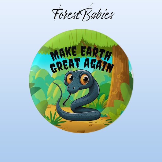 Schwarze Schlange, die Erde wieder groß machen, Um Button