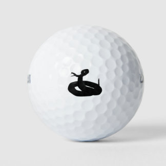 Schwarze Schlange Golfball