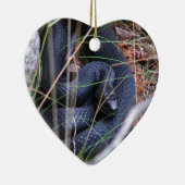 Schwarze Schlange Keramik Ornament (Rechts)