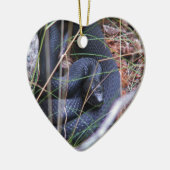 Schwarze Schlange Keramik Ornament (Links)