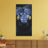 Schwarze Schlange Leinwanddruck (Insitu (Wohnzimmer))