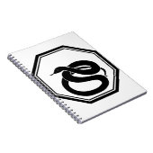 Schwarze Schlange Notizblock (Rechte Seite)