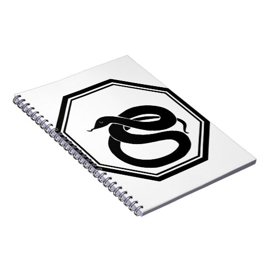 Schwarze Schlange Notizblock (Rechte Seite)