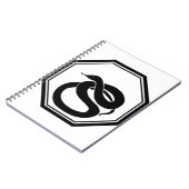 Schwarze Schlange Notizblock (Linke Seite)