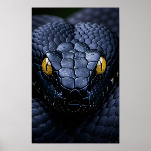 Schwarze Schlange Poster (Vorne)