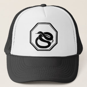 Schwarze Schlange Truckerkappe