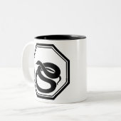 Schwarze Schlange Zweifarbige Tasse (Vorderseite Links)