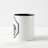 Schwarze Schlange Zweifarbige Tasse (Mittel)