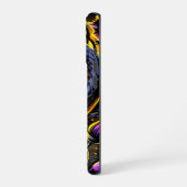 Schwarze Schlangen-Kunst-Handyhülle iPhone Hülle (Linke Seite)