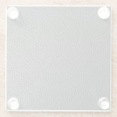 Schwarze Schlangenhaut Glasuntersetzer (Rückseite)