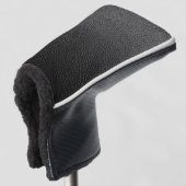 Schwarze Schlangenhaut Golf Headcover (3/4 Vorderseite)