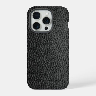 Schwarze Schlangenhaut  iPhone 15 Pro Hülle