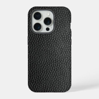 Schwarze Schlangenhaut iPhone 15 Pro Hülle