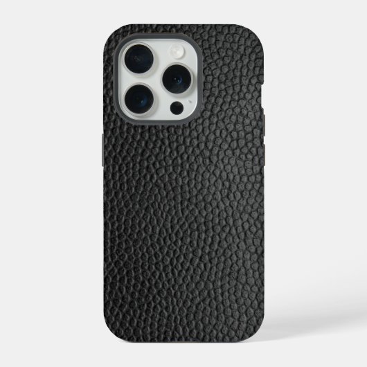 Schwarze Schlangenhaut  iPhone Hülle (Rückseite)